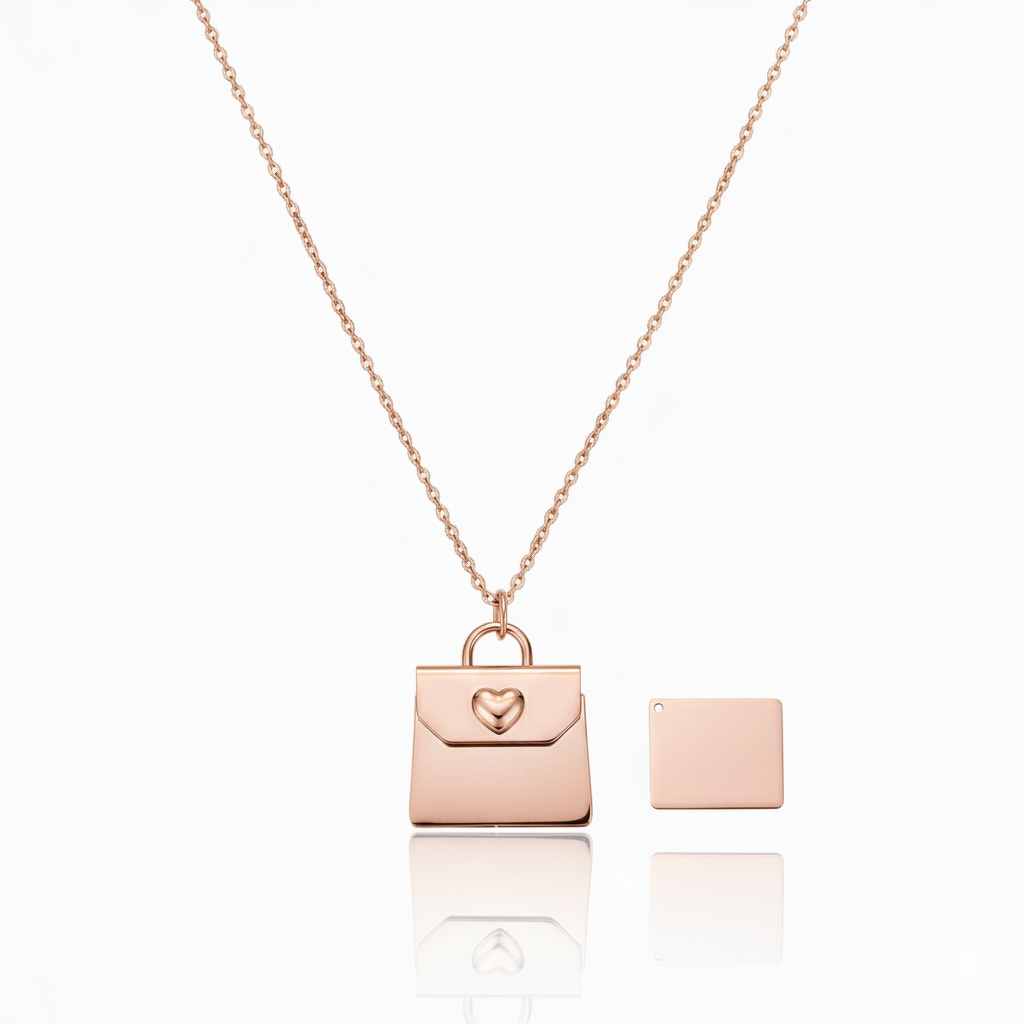 Personalized QR Code Envelope Necklace