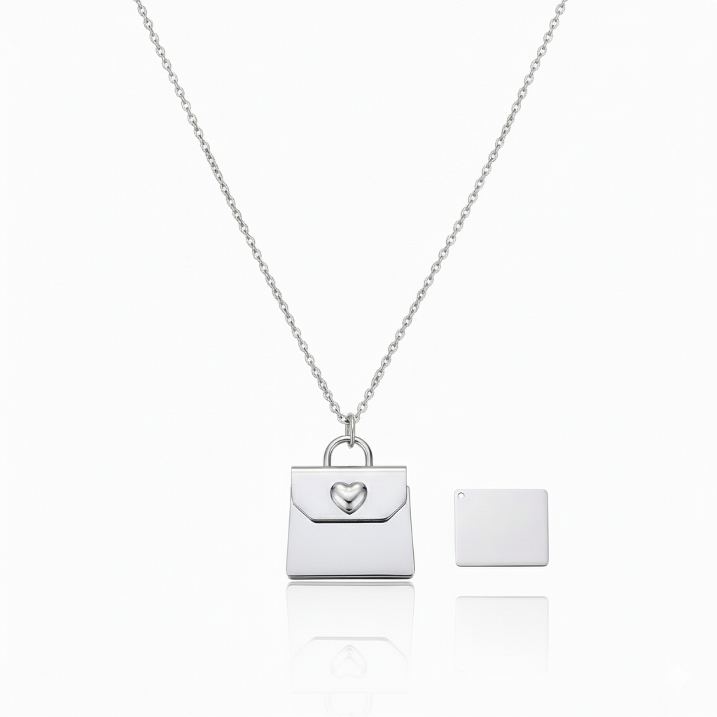 Personalized QR Code Envelope Necklace
