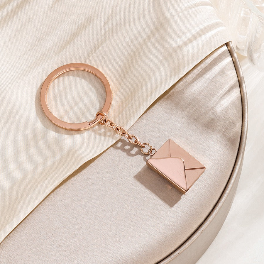 Envelope Keychain – Personalized Message Charm with QR Code