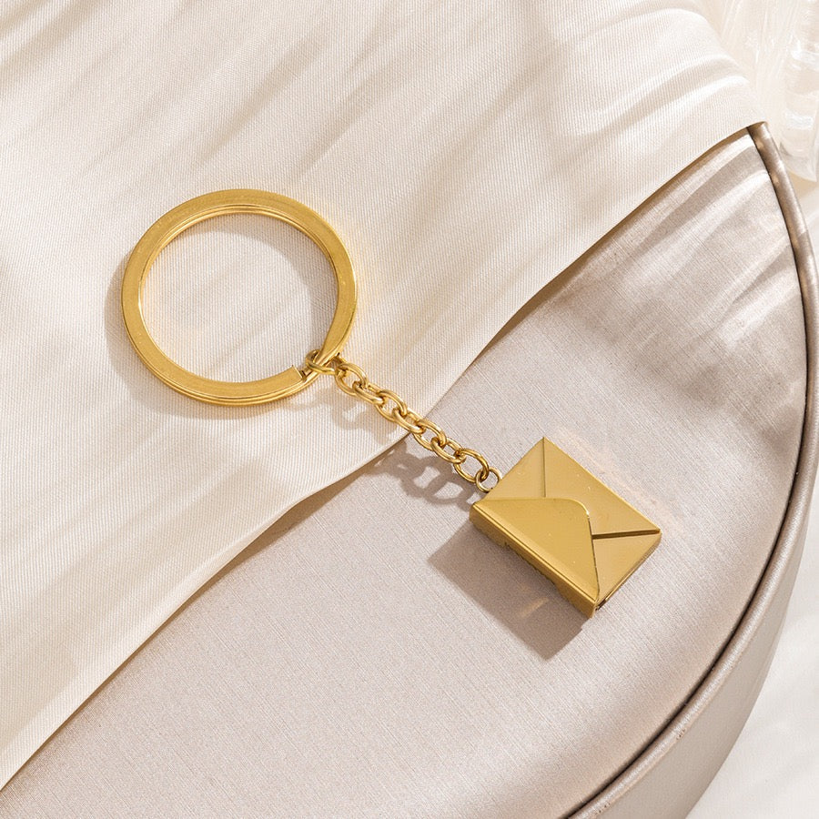 Envelope Keychain – Personalized Message Charm with QR Code