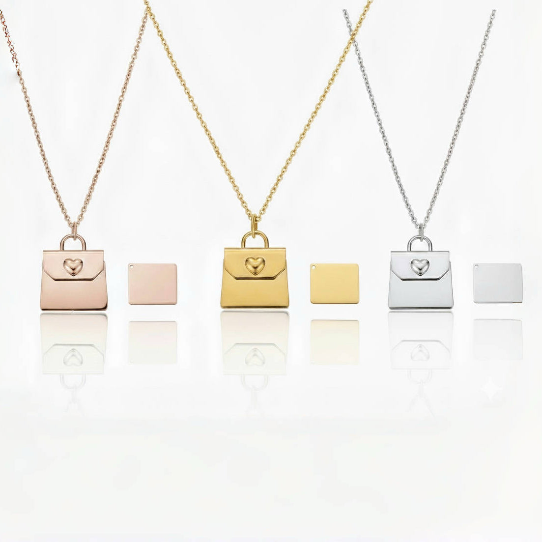 Personalized QR Code Envelope Necklace